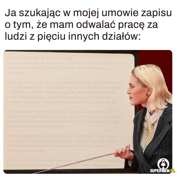 Praca na 3 etaty 